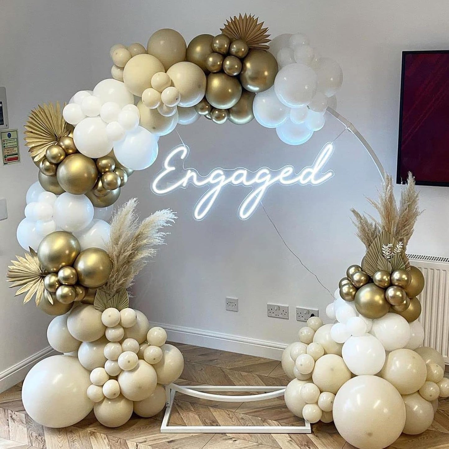 PartyWoo Pearl Beige Balloons - 140-Piece Arch Kit | Off-White, Sand & Cream for Weddings & Events