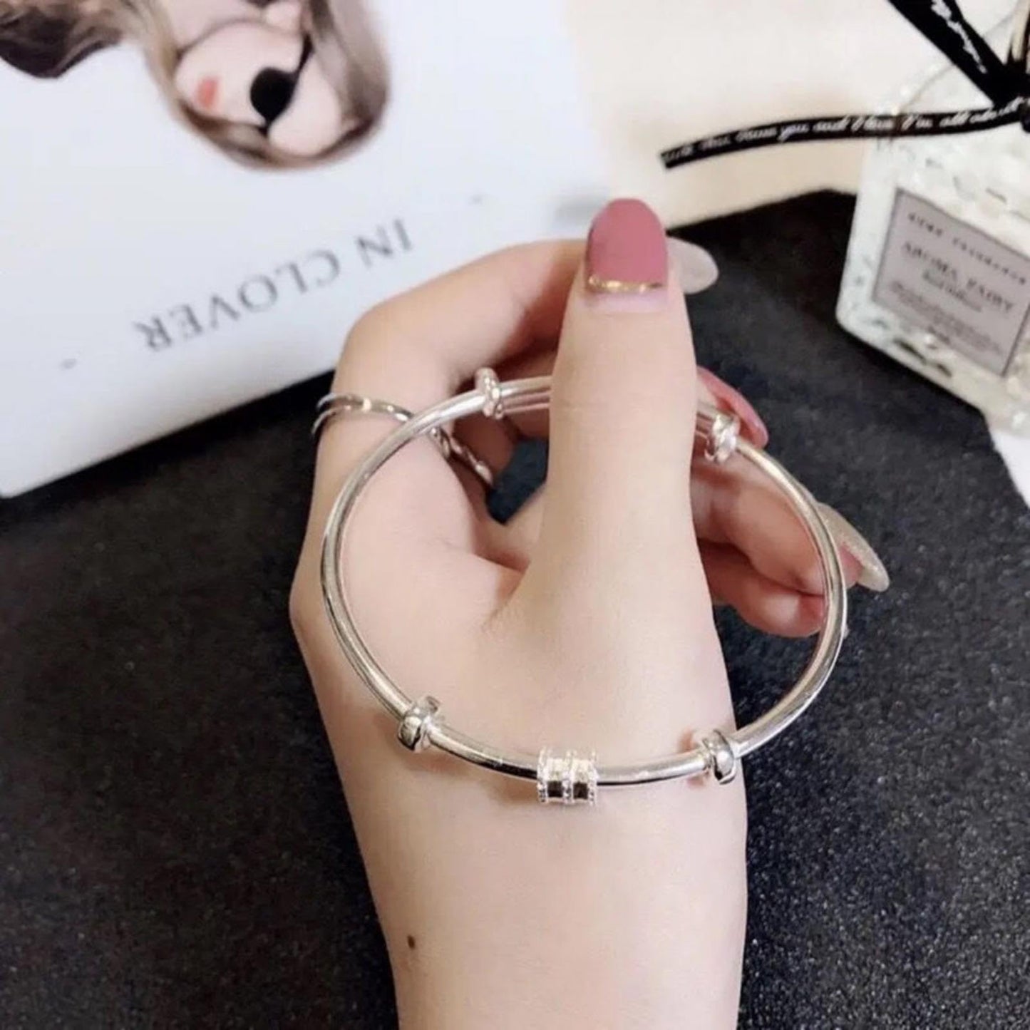 Handmade 925 Sterling Silver Bangle Bracelets For Women Men Anxiety Relief Bangle Bracelets High Polish Adjustable Wrap Bangle Bracelets Inspirational Cuff Bracelets For Women Minimalist Jewelry Gifts