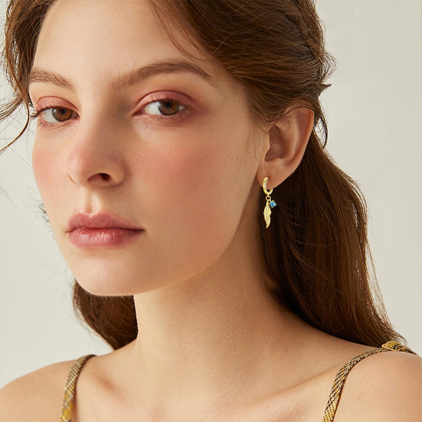 Feather Turquoise Earrings 925 Sterling Silver 14k Gold Plated Turquoise Dangle Earrings Western Earring Native American Jewelry Indigenous Gifts for Women