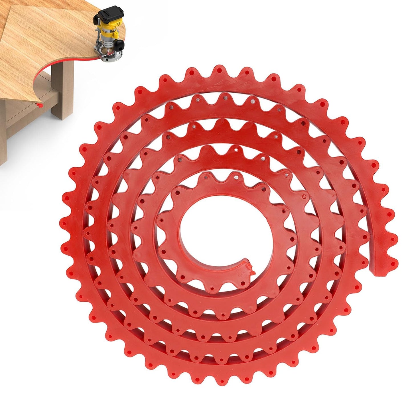 Woodworking Profiling Strip Flexible Curve Template Profiling Strip Gear Driven Curve Template Guide Adjustable Fixed Complex Shape Contour Tool (78.74inch)