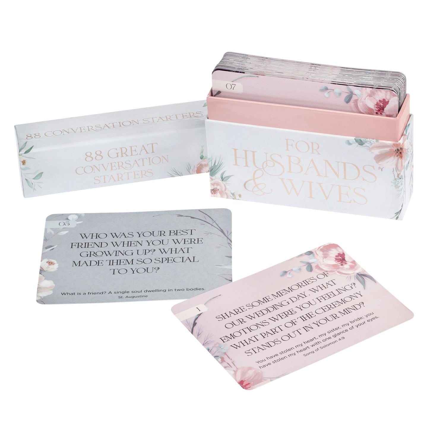 Christian Art Gifts 88 Great Conversation Starters for Husbands and Wives “ Romantic Card Game for Married Couples “ Christian Games, Communication & Marriage Help, Fun Anniversary or Wedding Gifts