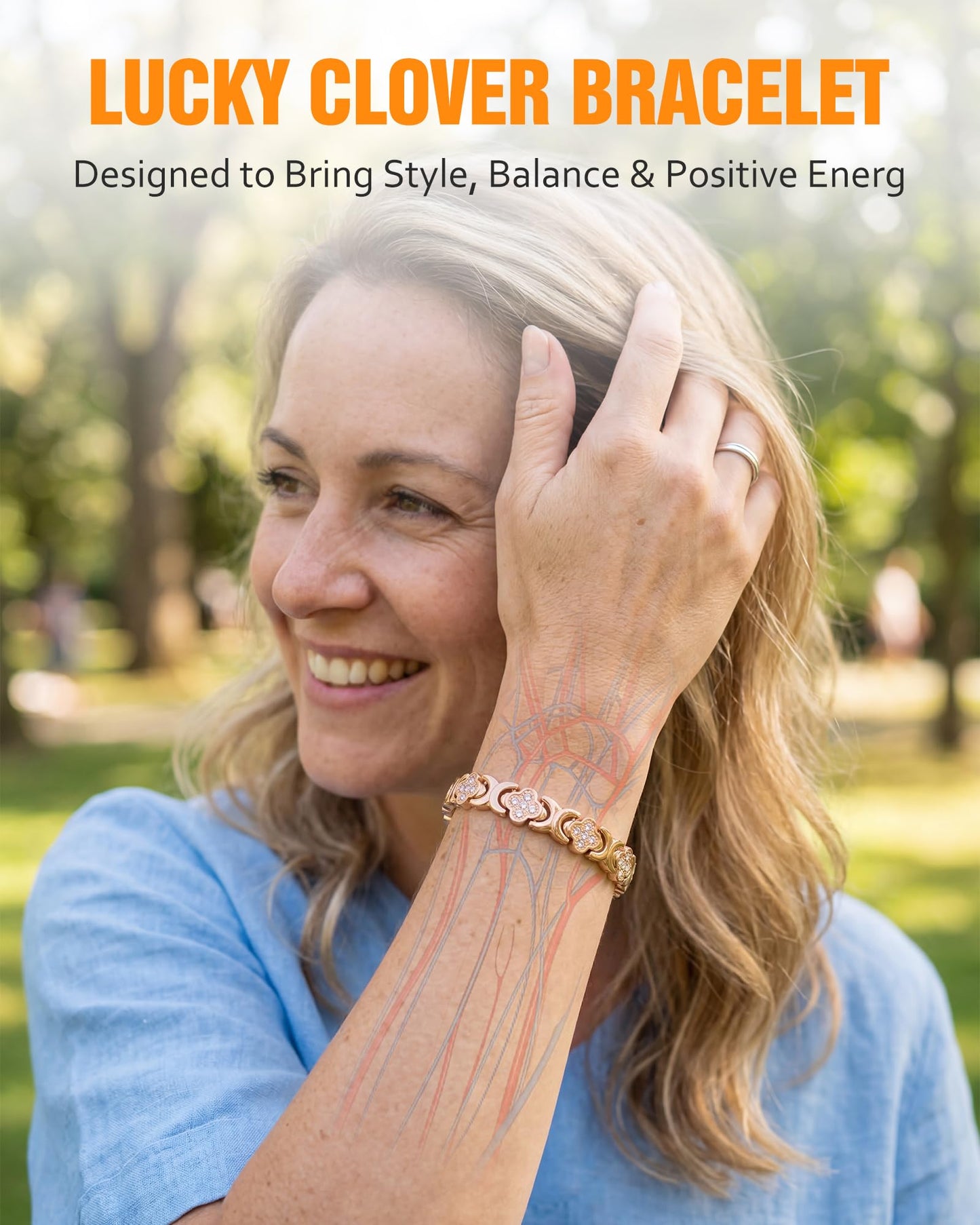 Jecanori Pure Copper Bracelets for Women Pain Relief, Healing Magnetic Bracelet with 3500 Gauss Effective Magnets