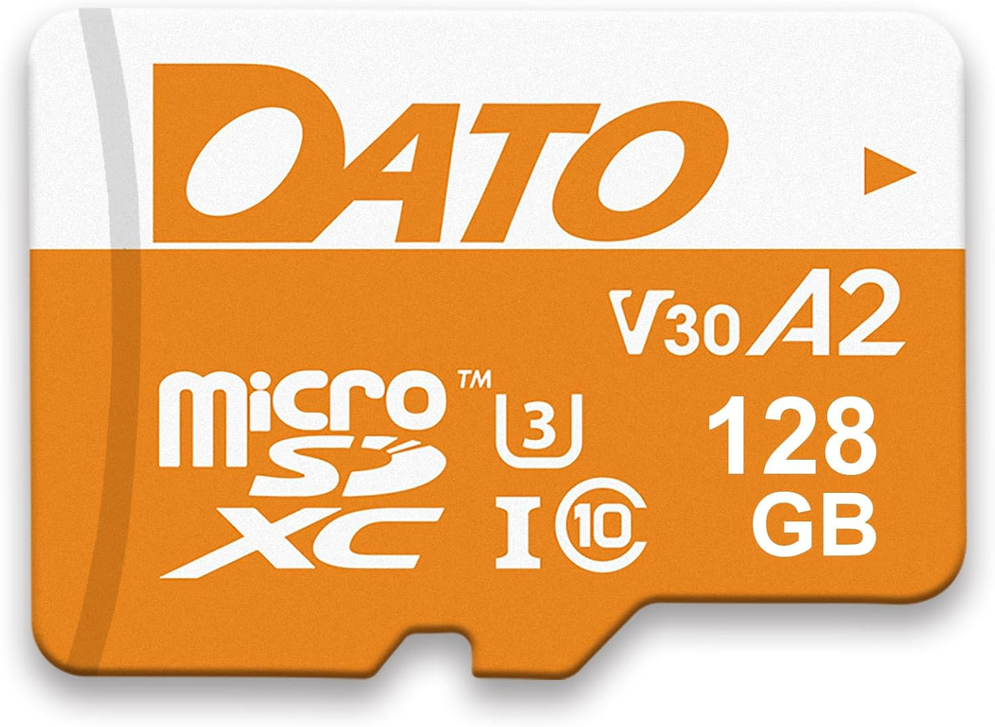 DATO 128GB C10, U3, V30, A2, 4K 160/150 Advance Plus microSDXC Memory Card w/Adapter, UHS-I, UHD, Up to MB/s