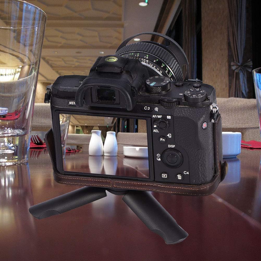CCYLEZ Camera Tripod Stand Mount, Compact Desktop Tabletop Stand Mini Tripod Black, Portable Mini Tripod Stand Mount