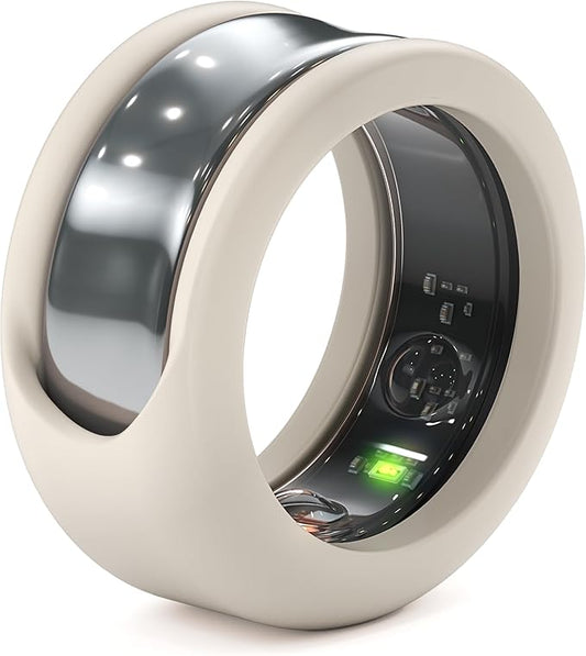 Rinfit Smart Ring Protector - Silicone Ring Enhancer for Active Lifestyle and Gym - StyleFit U.S. Design Patent - Stone, Size 12