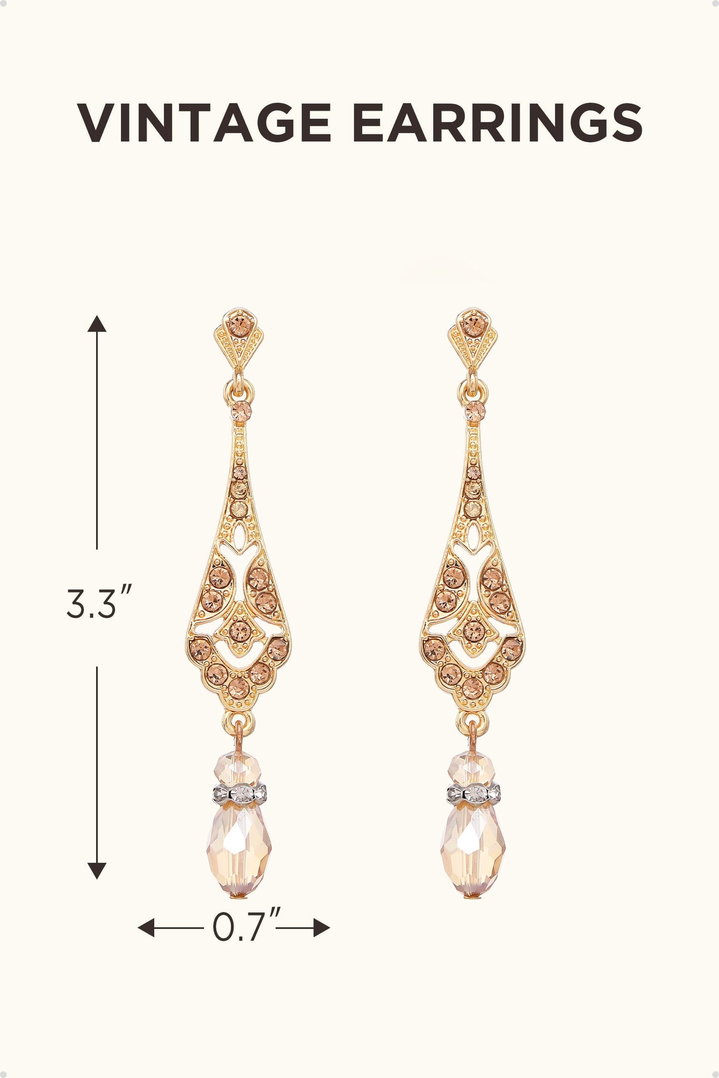 BABEYOND 1920s Vintage Wedding Pearl Dangle Drop Earrings Art Deco Gatsby Earrings