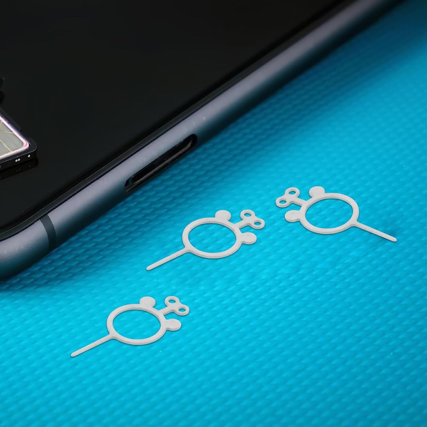 400pcs Set, Vaguelly Sim Card Ejector Pin and Removal Tool Stainless Steel Phone Sim Tray Extractor for Travel