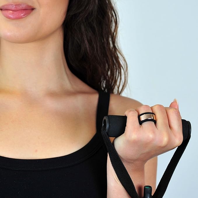 Rinfit Smart Ring Protector - Silicone Ring Enhancer for Active Lifestyle and Gym - StyleFit U.S. Design Patent - Black, Size 11