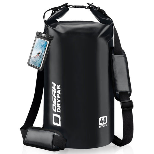 Waterproof Dry Bag, 5L/10L/20L/30L/40L Roll Top Lightweight Storage Backpack with Phone Case for Women & Men, Floating Waterproof Sack for Travel, Swimming, Kayaking, Paddle Board, Camping & Beach