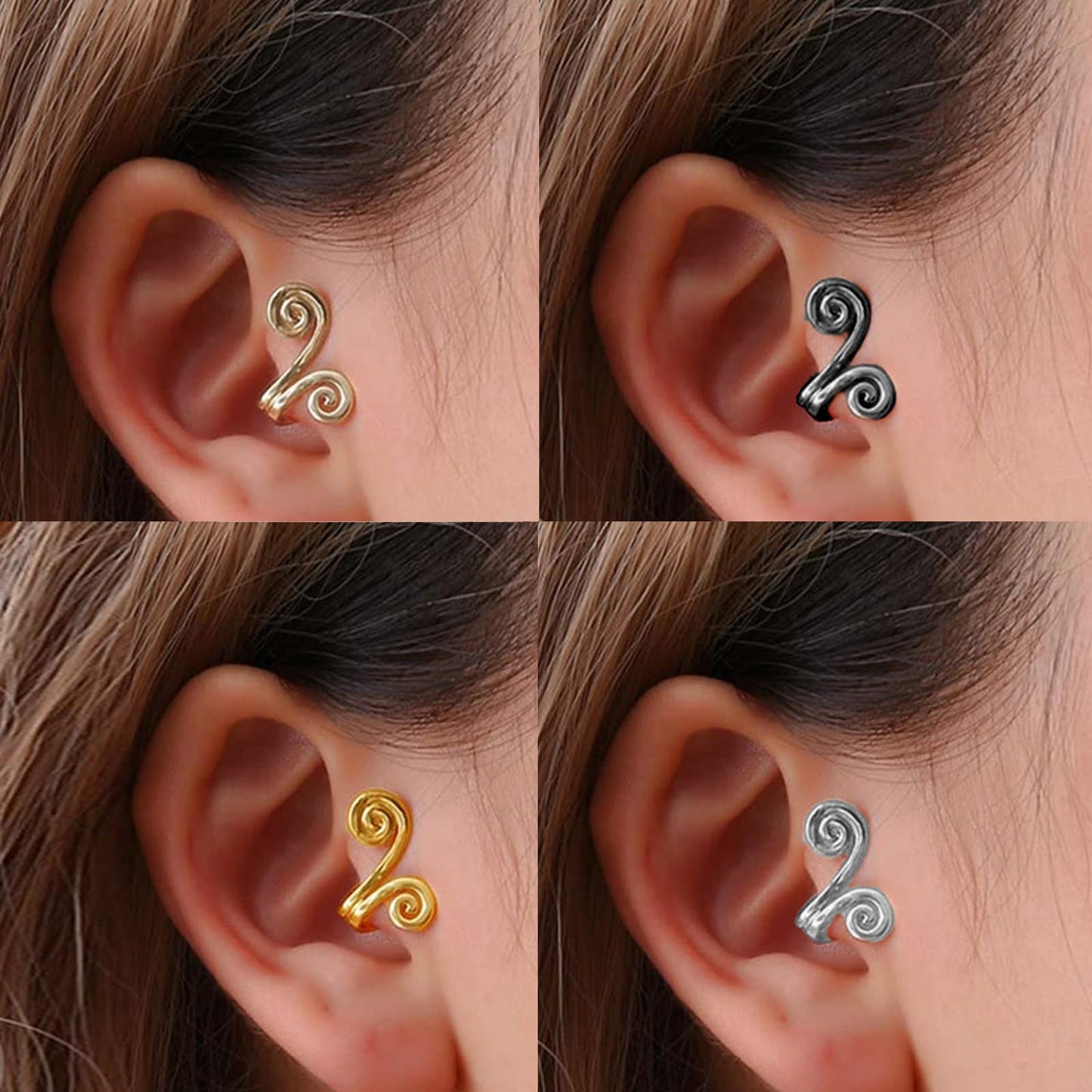 Acupressure Earrings Acupuncture Clip on Earrings for Women Men Non Piercing Acupressure Acupoint Earrings Ear Clips Jewelry for Women Men
