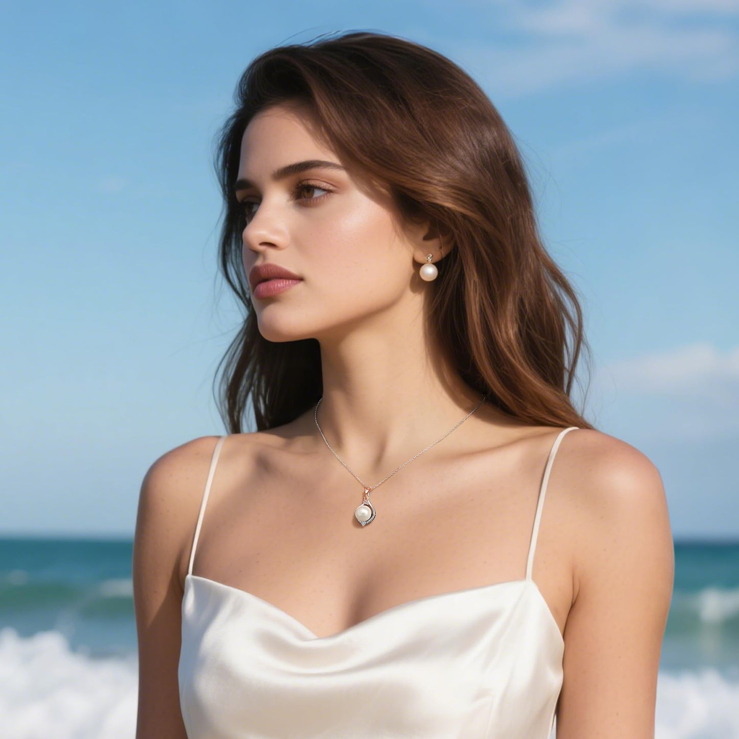 Iefil Anniversary Jewelry Gifts, Birthday Gifts for Women Wife Mom Girlfriend, Pearl Necklace for Women, Mothers Day Gifts Christmas Valentines Day Gift