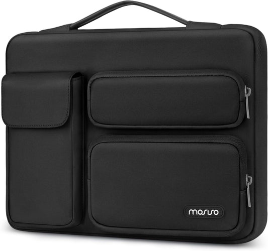 MOSISO 360 13.3 inch, 13-13.3 inch 13 14, 2 Raised&1 Protective Laptop Case Laptop Sleeve Compatible with MacBook