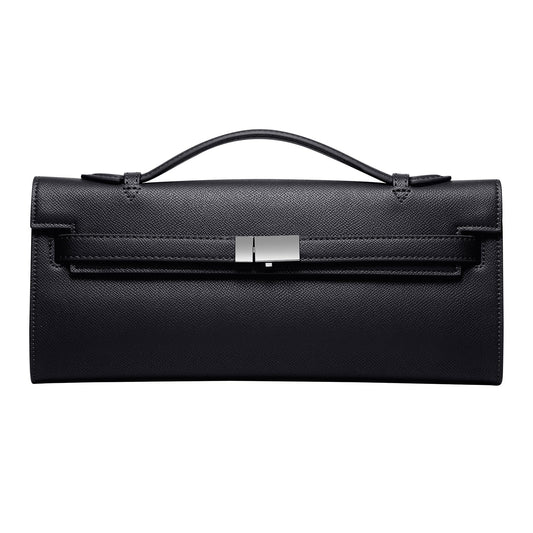 CHUNLI PU Leather Clutch Purses for Women, Trendy Ladies Top Handle Bag for Evening Work Business Daily Use