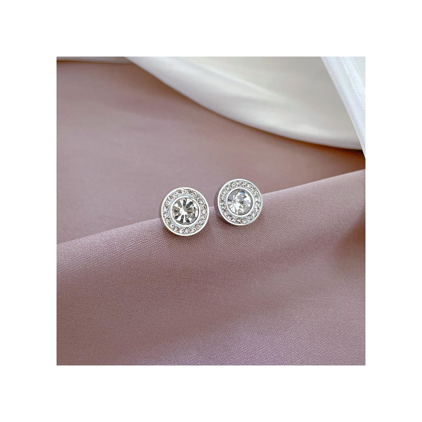 Lymphatic Earrings For Women, 2 Pairs Histone Acupressure Slimming Gold Silver Hypoallergenic Earring Unique Elegant Hoop Earrings Birthday Anniversary Jewelry Gift (Two pairs of silver)