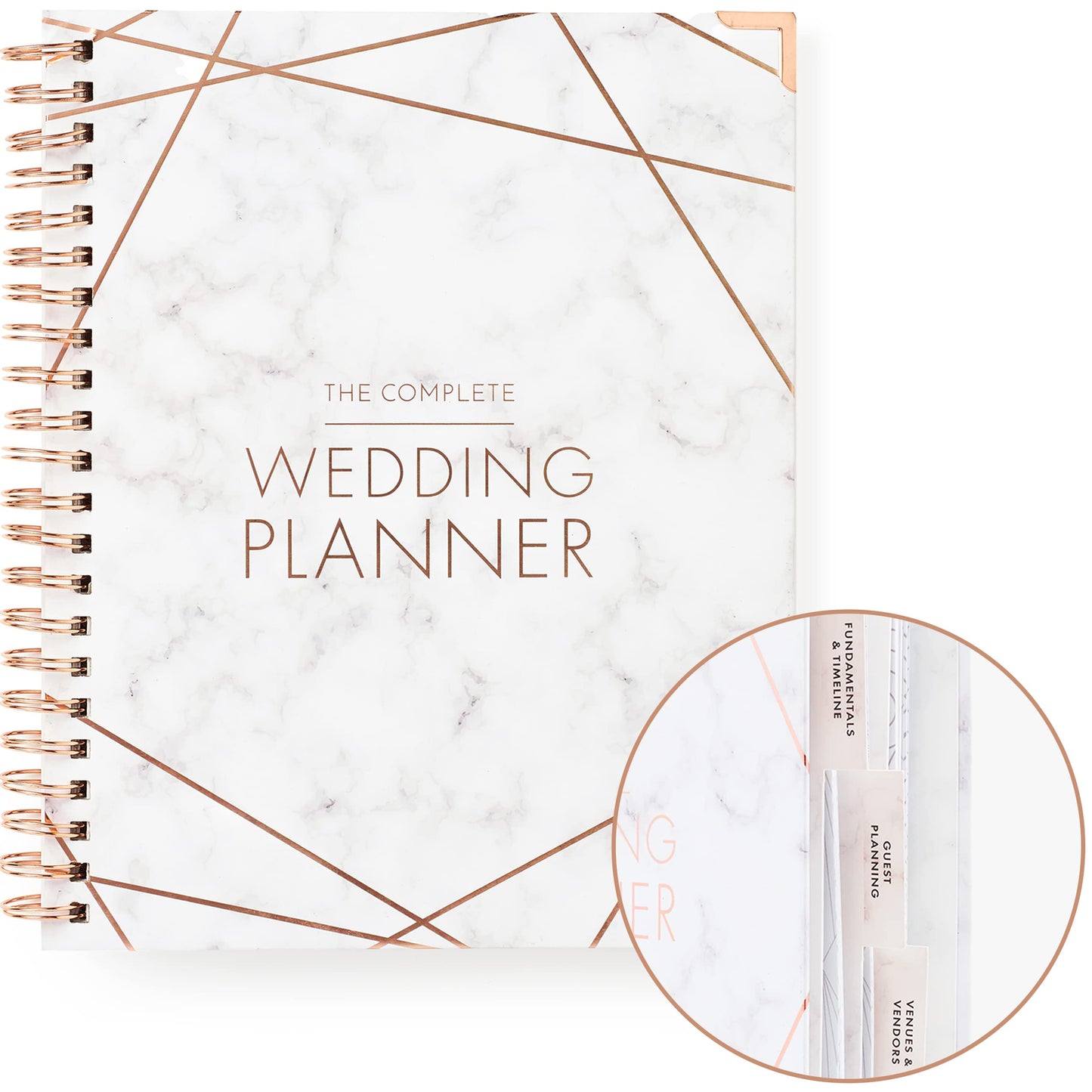 Your Perfect Day Wedding Planner Book and Organizer - Wedding Planner Book - Bridal Planning Binder with Countdown Calendar - Bride Gifts, Bridal Stuff, Notebook, Journal (MARBLED)