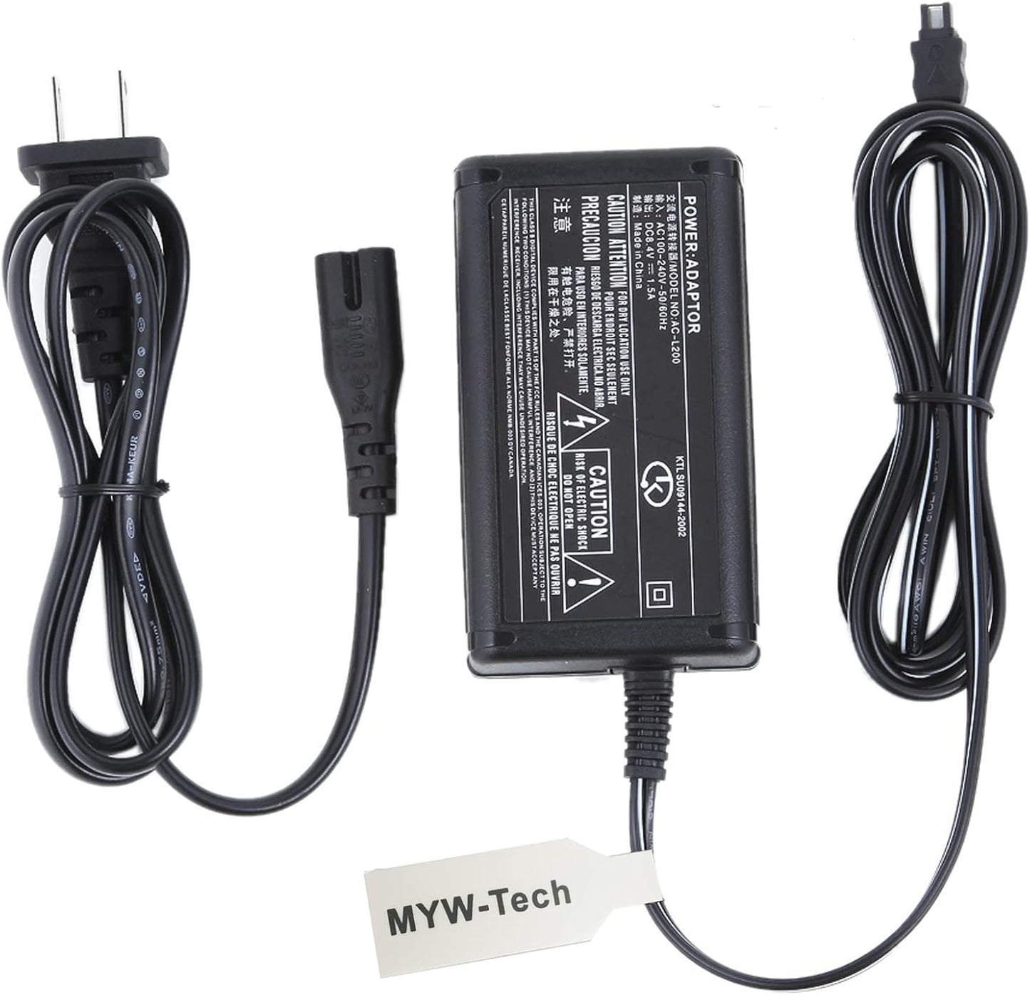 MYW-Tech CCD-TR87 AC DC Adapter Charger for Sony (NOT fit Other Models) Handycam Camcorder Video Camera Recorder DC