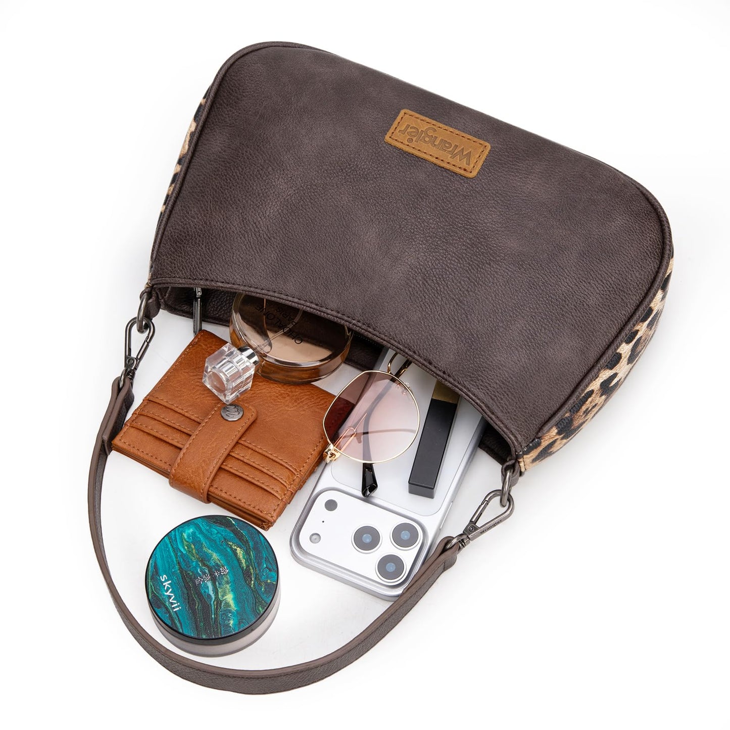 Wrangler Western Hobo Purse for Women Small Shoulder Bag Aztec Cute Mini Clutch Handbag Going Out Purse WG-HB-205-198-CF