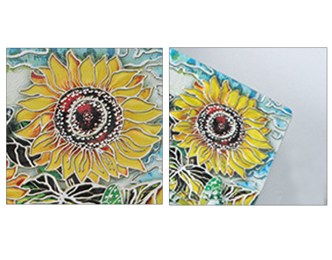 Felice Ann A5 Sunflower Embossed Faux Leather Cover Notebook Journal Writing Notepad Diary 100 Sheets