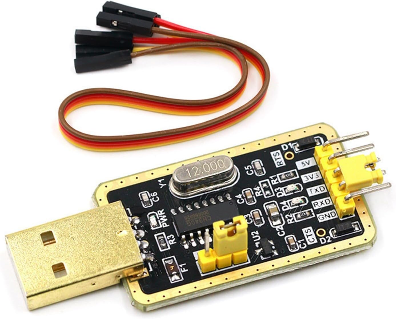 Montesy CH340G RS232 USB to TTLs Module for to Serials Port Converters with Firmware Cable