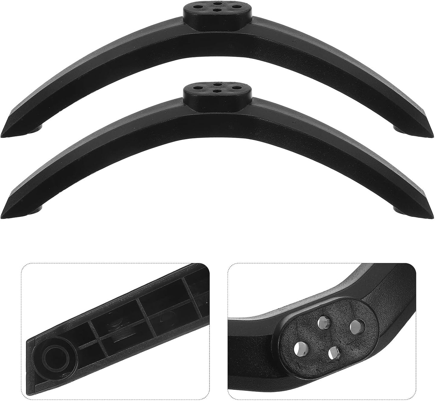 MERRYHAPY 50-inch Set Tv Stand Legs and Replacement Feet Brackets with Screws for Televisions, Plastic Pedestal Support
