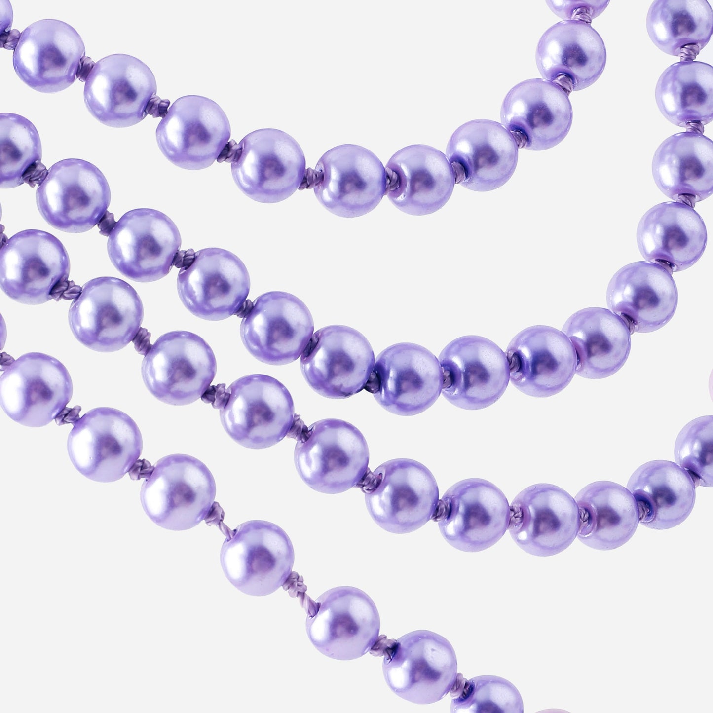 BABEYOND Long Pearl Necklace Faux Pearls Necklace Set Beaded Long Pearls Necklace 1920s Gatsby Costume Jewelry (Purple)