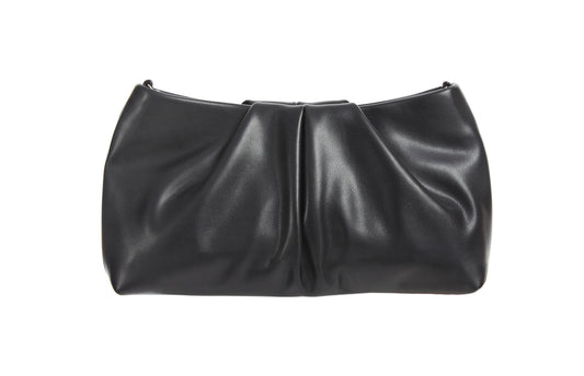WHIMFINITY Pleated Clutch Purse for Women Evening Clutch Bag Formal Womens Purses for Wedding Dinner Dressy Party (Black)