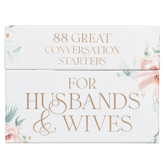 Christian Art Gifts 88 Great Conversation Starters for Husbands and Wives “ Romantic Card Game for Married Couples “ Christian Games, Communication & Marriage Help, Fun Anniversary or Wedding Gifts