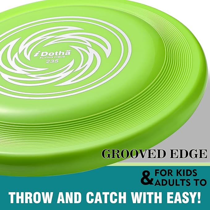Sports Flying Disc, 2 Pack Compeition Flying Discs, Lightweight Durable Flying Disc Toys for Backyard Beach Lawn Park Outdoor Games, 105 Gram 9.3 Inch & 90 Gram 7.3 Inch.