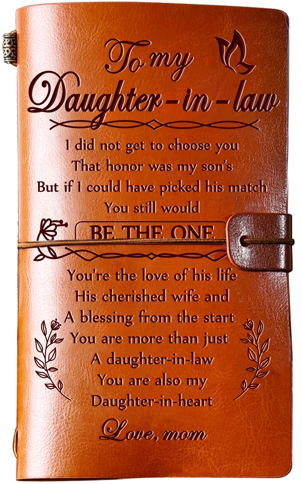 Hiipeenow Son Daughter in Law Gifts from Mom Dad, Leather Travel Journal 140 Pages, Birthday Graduation Christmas Back to School Gifts
