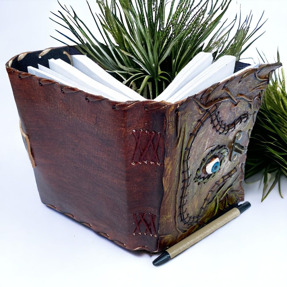 Hocus Pocus Leather Journal, Hocus Pocus Book of Spells, Hocus Pocus Witchcraft Blank Diary, Halloween Leather Journal, Grimoire Book of Shadows, Hocus Pocus Notebook, Halloween Journal 5x7 Inches