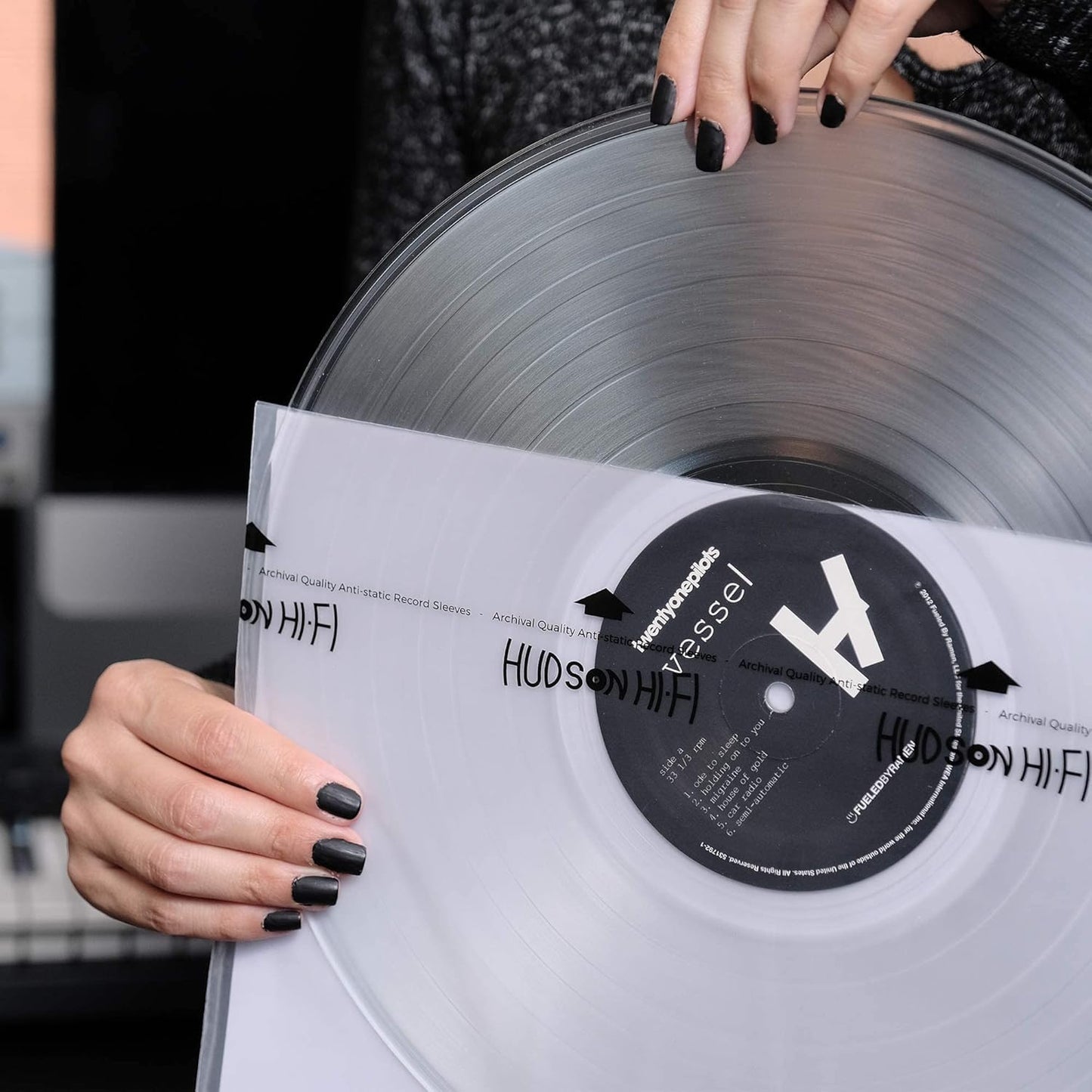 Hudson Hi-Fi Anti-Static Vinyl Record 250 Inner 250 Outer Sleeves - Ultimate LP Protection from Scratches, Dust & Dirt- Acid Free Thick Rice Paper