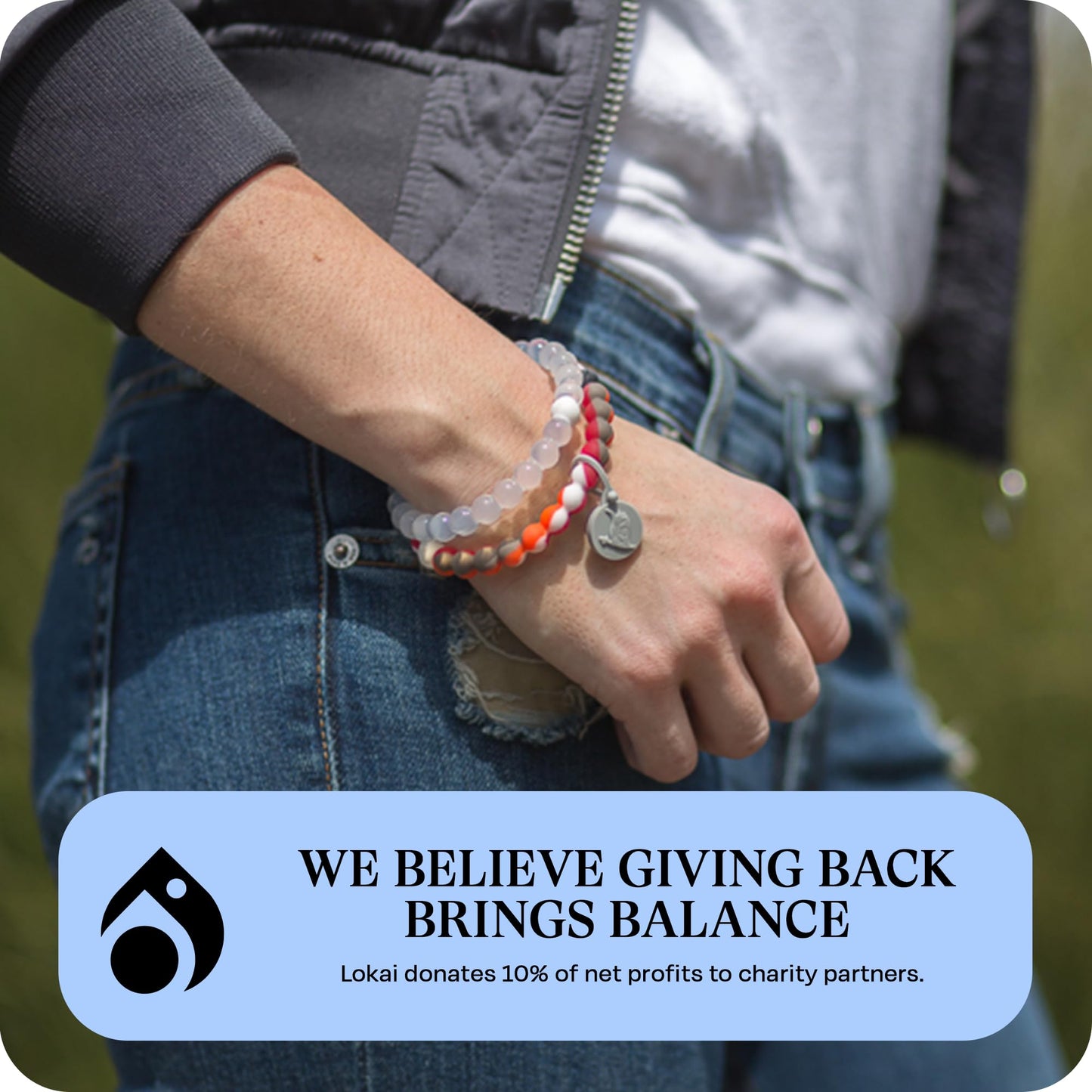 Lokai Silicone Beaded Bracelet for Men & Women, NFL Football Collection - Tampa Bay Buccaneers, Medium - Silicone Jewelry Fashion Bracelet Slides-On for Comfortable Fit