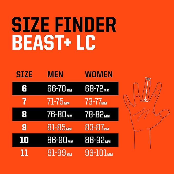 T1TAN Dark/Red Beast + LC - Goalkeeper Gloves - Without Finger Protection - Soccer Goalkeeper Gloves - Different Sizes & Colors