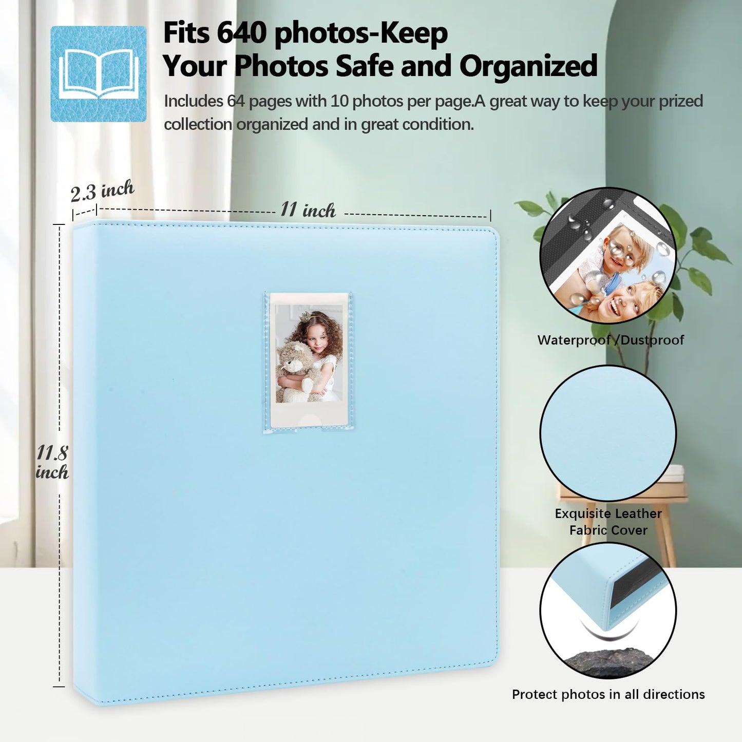 Veicevol 640 Pockets Photo Album for Fujifilm Instax Mini Camera