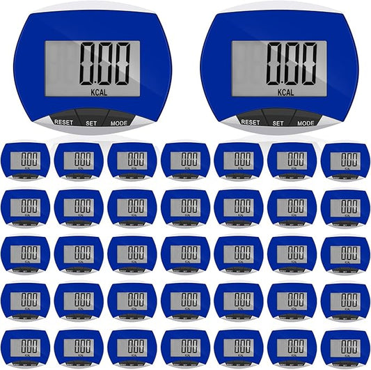 Weewooday Pedometer for Walking Steps and Miles Simple Step Counter Clip on for Walking with Digital Display Portable Tracker Pocket Pedometer Bulk for Men Women Adults Seniors