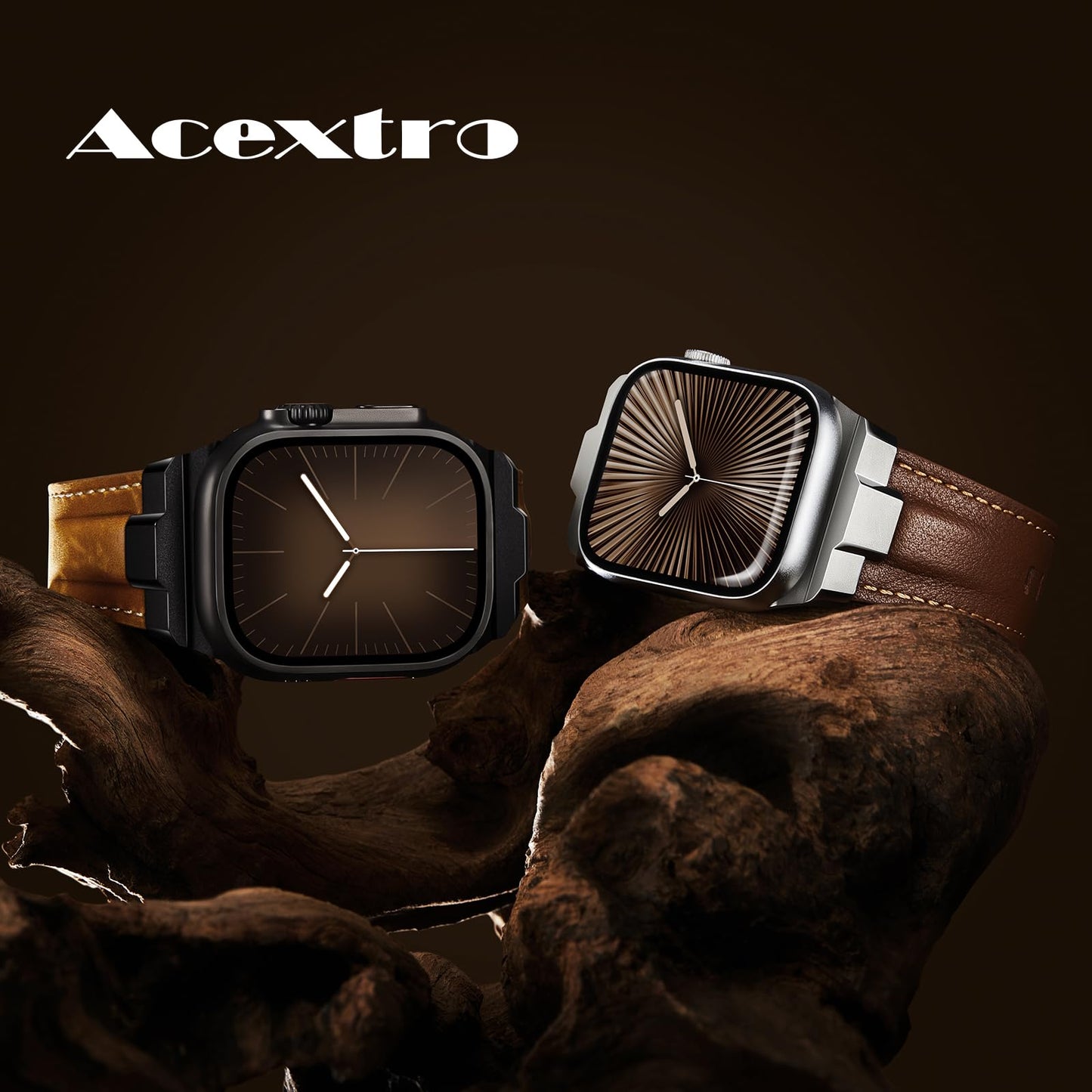 Leather bands Compatible With Apple Watch Ultra Band 42mm 44mm 45mm 46mm 49mm, Superior Genuine Leather Rugged Metal Clip Durable Strap for Women Men iWatch Ultra 10 9 8 7 6 5 4 3 SE