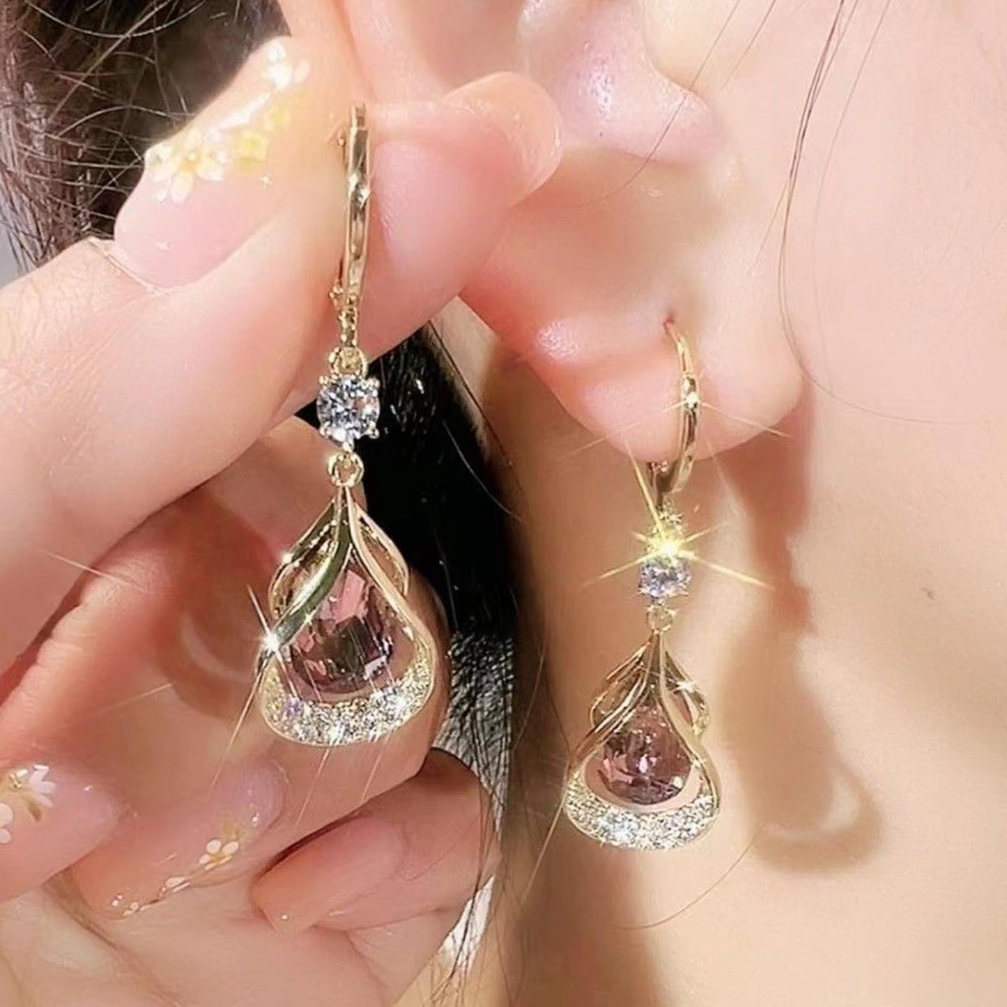 Flysmus Halolux Lymphvity Earrings lovefinity™ lymphvity Atheniz Earrings Dorina Ear Acupressure Detox Earrings for Women Ear Allure Earrings Non Piercing Acupressure Earrings Jewelry Gifts for Teen