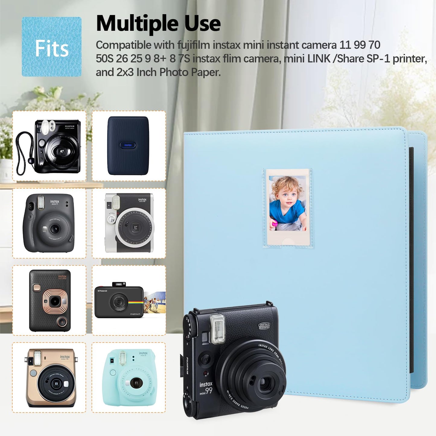 Veicevol 640 Pockets Photo Album for Fujifilm Instax Mini Camera