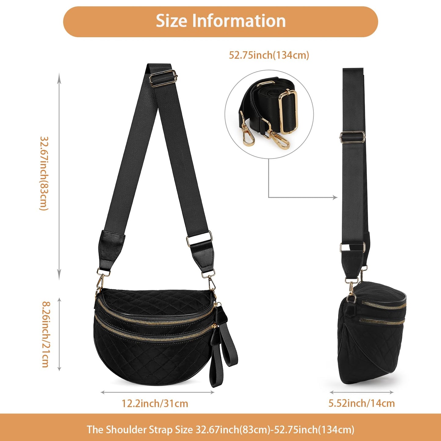 Woven Crossbody Bag for Women,Woven Leather Belt Bag, Woven Bum Bag Fanny Pack Purse for Daily Casual/Travel/Festival