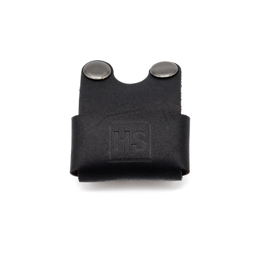 Henson Shaving Razor Leather Head Cover/Sheath for Henson AL13 and Henson Ti22 (Black Leather)