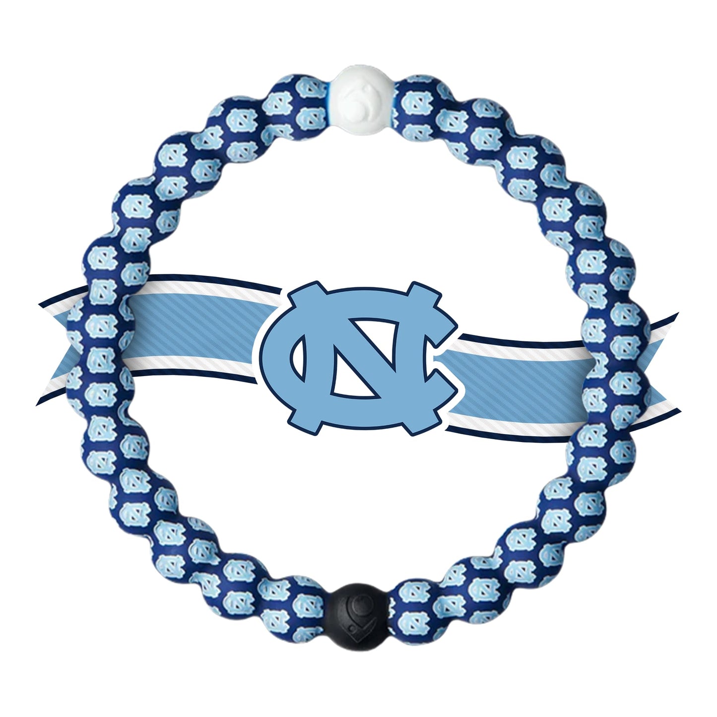 Lokai Collegiate Silicone Beaded Bracelet for Women & Men, University of North Carolina - Medium, 6.5 Inch Circumference - Silicone Jewelry Fashion Bracelet Slides-On for Comfortable Fit
