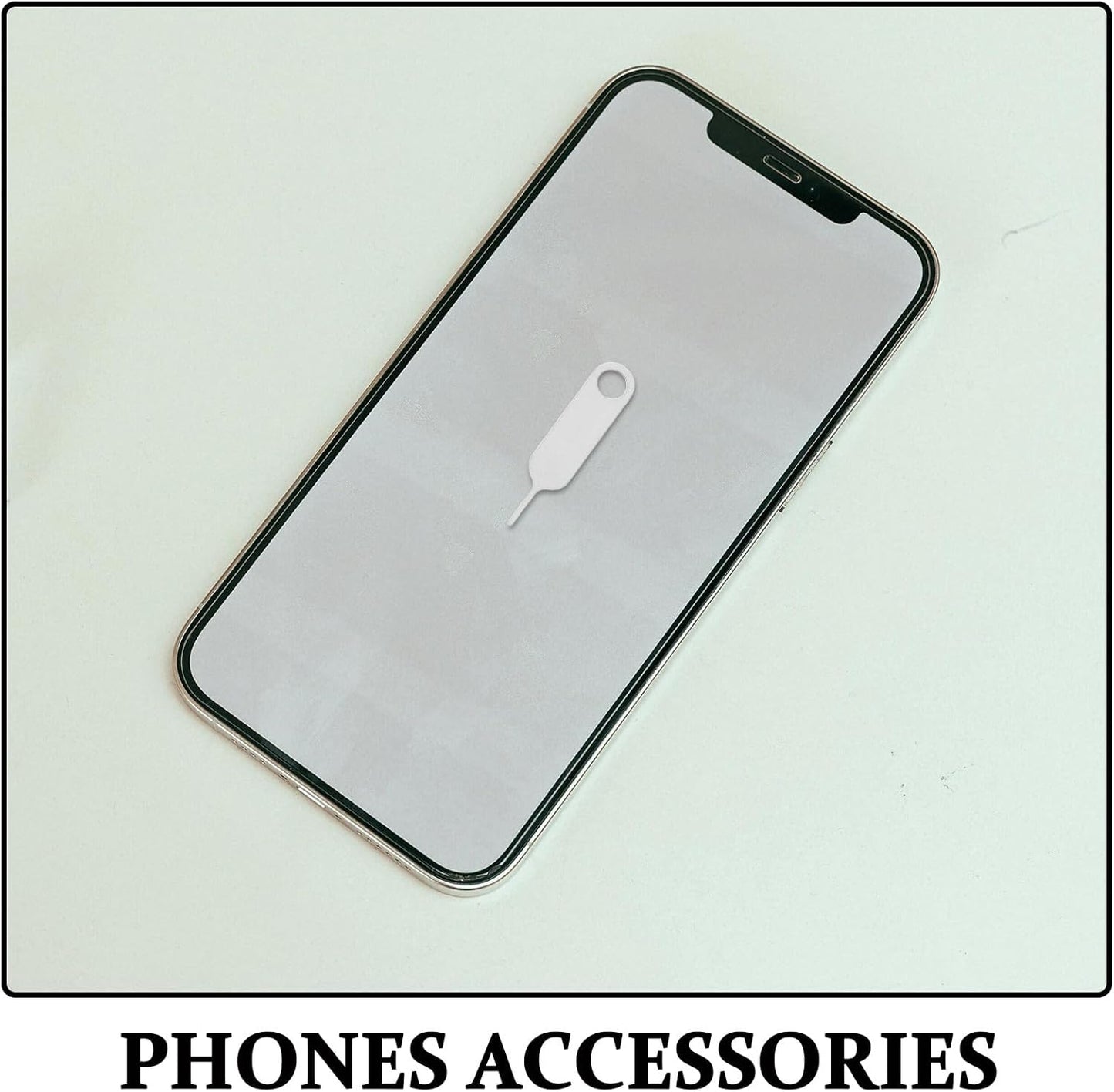 500pcs Toddmomy Sim Card Removal Tool Stainless Steel Sim Ejector Pin for Mobile Phones Accessory for Phone Maintenance