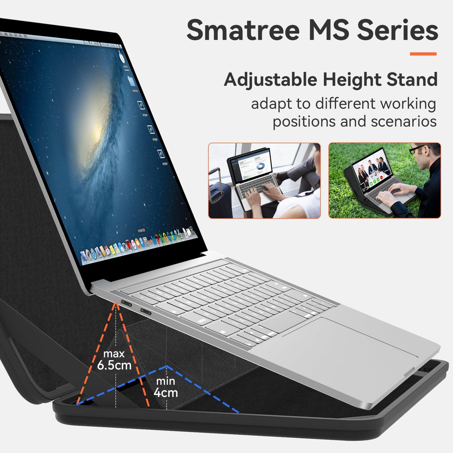 Smatree MS83T Hard EVA Protective Sleeve Case with Stand Compatible for 16 inch HP OmniBook X Flip Next Gen AI 16/X FlipNGAI 16, for 16 inch OmniBook 7 Flip 16 2-in-1 Laptop Next Gen AI PC