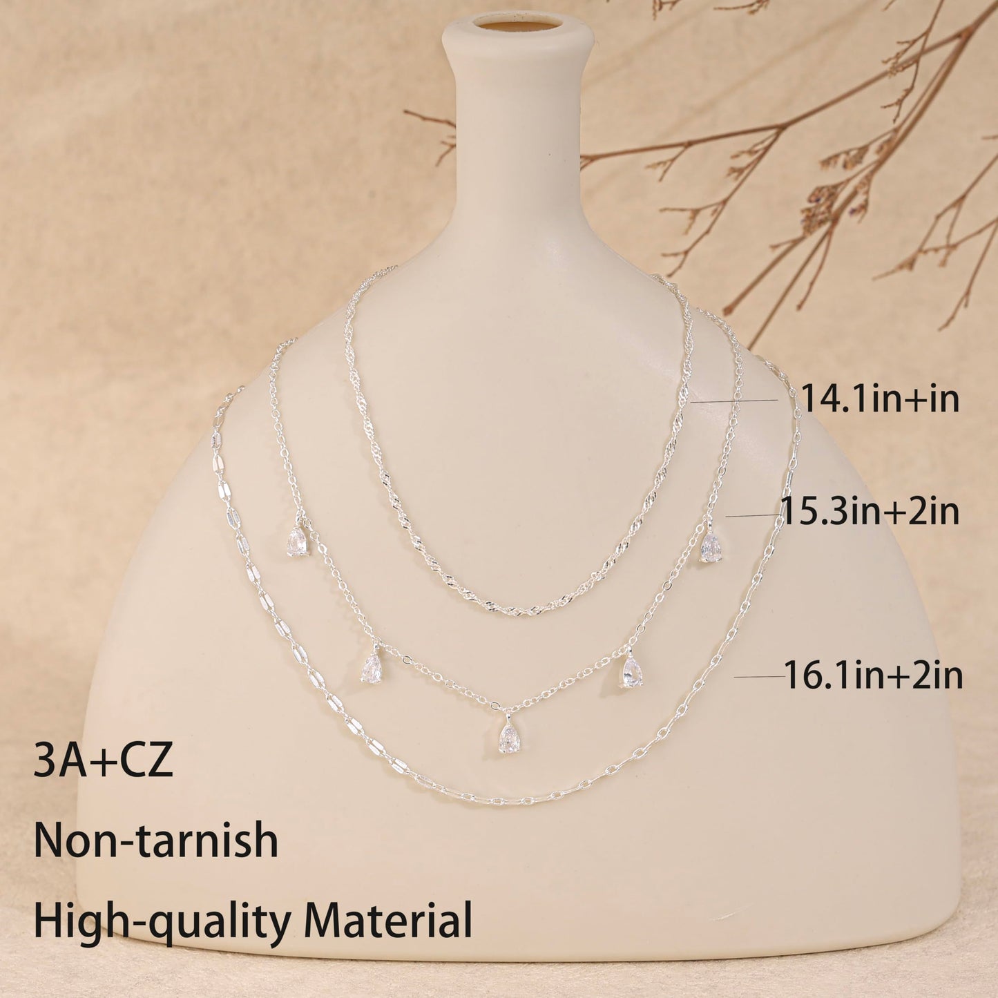 SELFROSE Silver Necklace For Women,Cute Summer Choker Necklaces Stack Dainty Silver Necklace Set Fashion Everyday Layered Pendant Necklaces For Women Trendy Womens Prom Jewelry Set