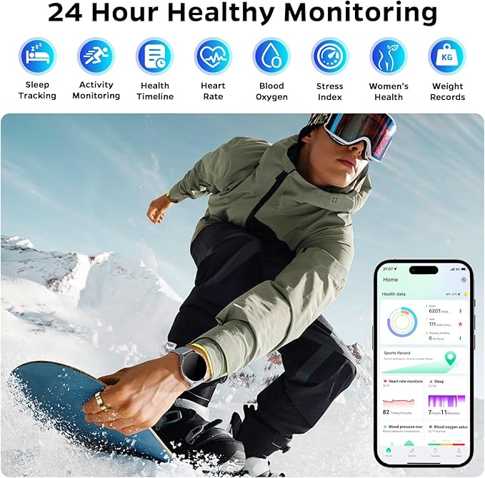 Ultra-Thin Smart Ring for Women Men,Sleep Tracker Ring with Heart Rate, Waterproof Fitness Ring for Activity Monitoring/Steps/Calories,No Subscription Fee,for iSO & Android (Glod,9#)