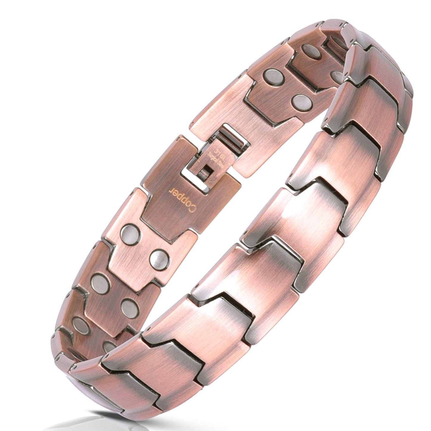 Smarter LifeStyle Extra Strength Copper Magnetic Bracelet for Men - Adjustable Bracelet Length with Sizing Tool for Perfect Fit, Magnetic Bracelets for Men, Mens Copper Bracelet