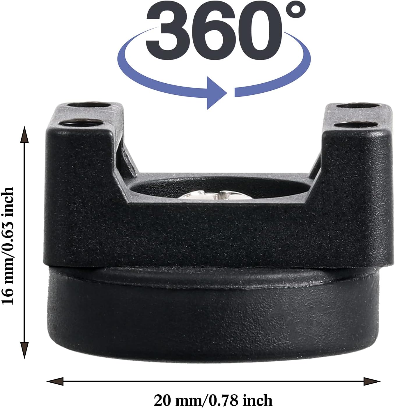 Yookeer Magnetic Zip Tie Mount Base Black Magnetic Cable Clips Wire Holder Multipurpose Cable Ties Management Base