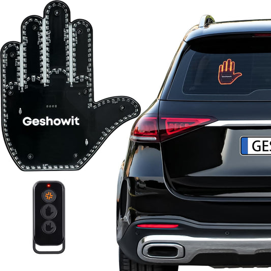 Car Accessories for Men, Car Finger Light with Remote - Give The Bird & Wave & Love to Drivers - Truck Accessories