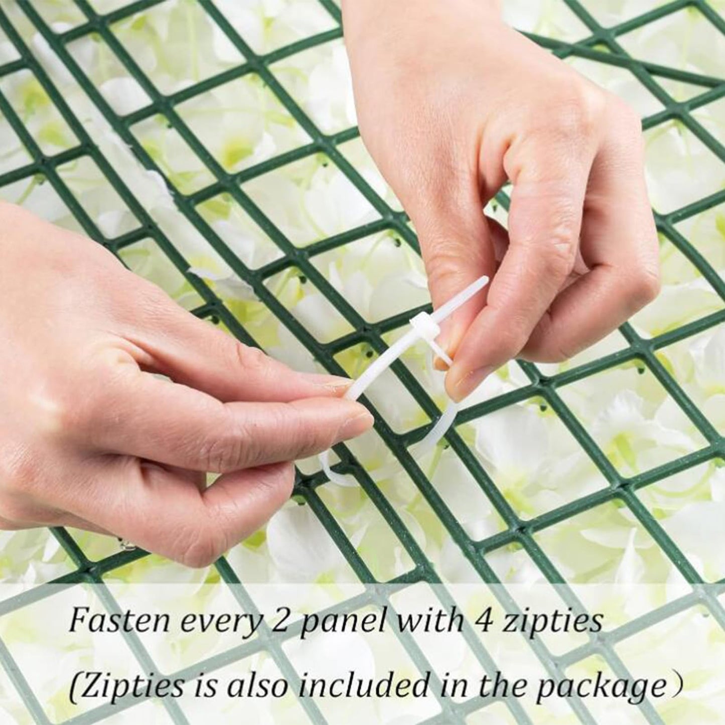 JIIPOREGJ Artificial Hedges Flowers Privacy Fence Screen Panels,for Backdrop Wedding Wall Decoration,Lightweight and Easy to Install,15pcs