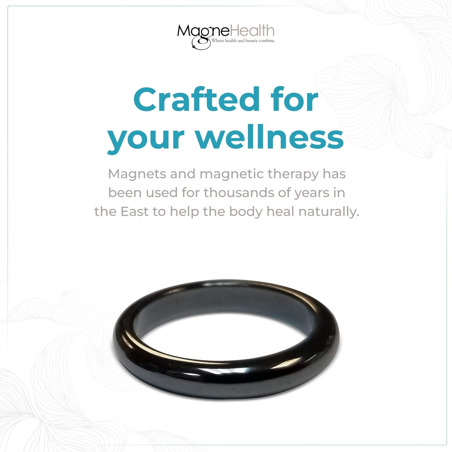MAGNEHEALTH Holiday Hangover Hematite Ring, Elegant Magnetic Hematite Ring as Jewelry for Men and Women (Size 7)